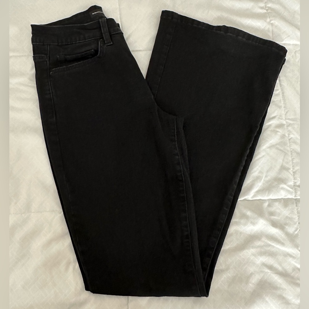 Worn once, black flared jeans. Size 27 (5)
